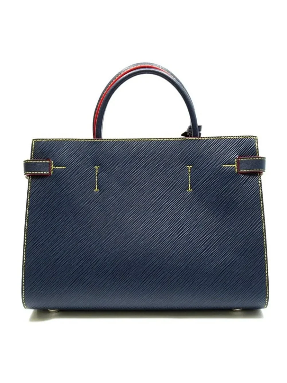 Louis Vuitton Twist Tote Epi Handbag Andigo Blue